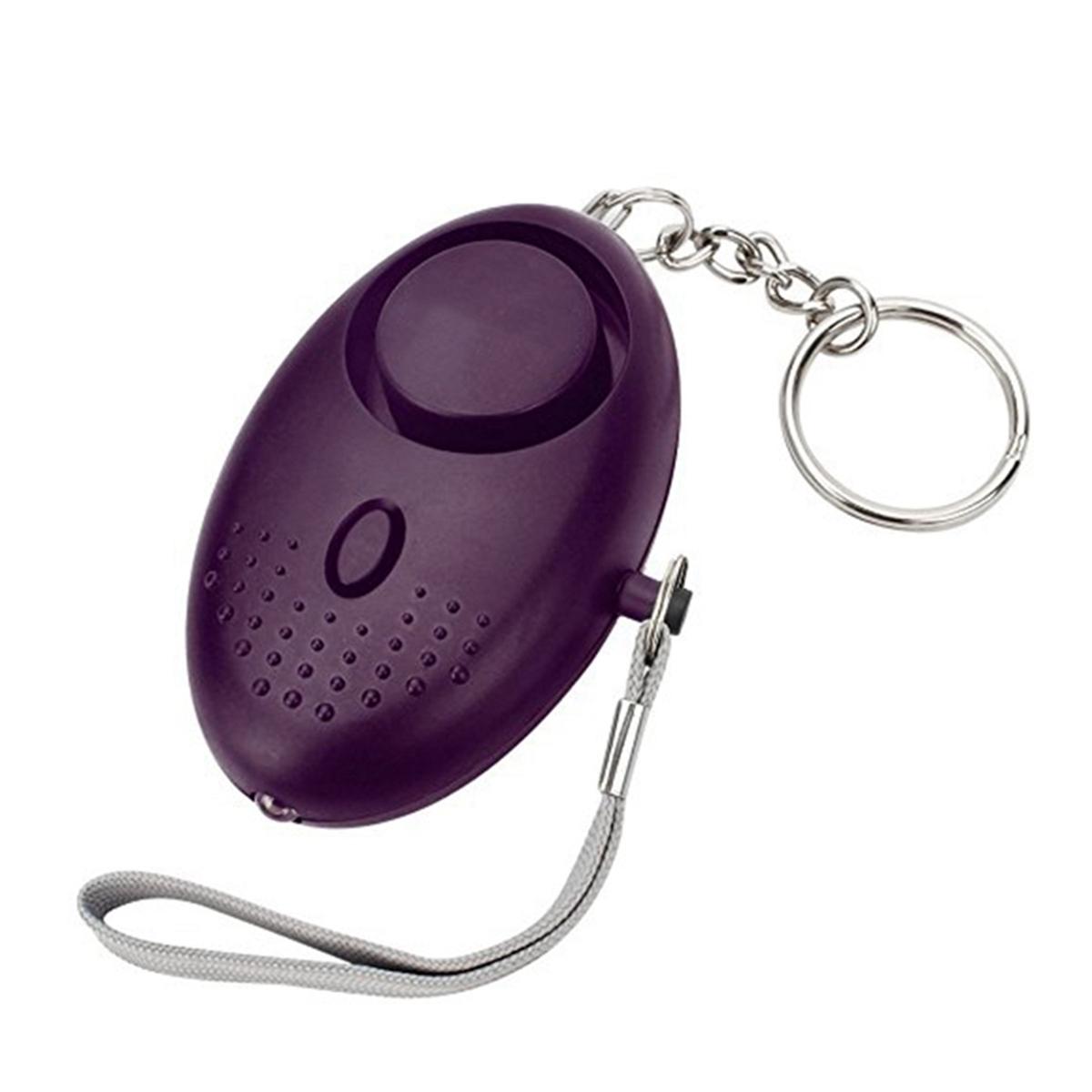 

Emergency Safety Self Defense 120dB with LED Light Scream Keychain Security Alarm Alert фиолетовый