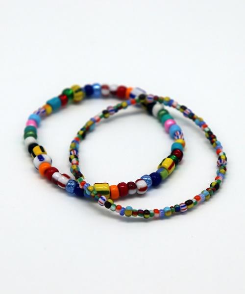 Bonbeau Print Beads Mix Layered Bracelet Layered Fashion Bead Bracelet