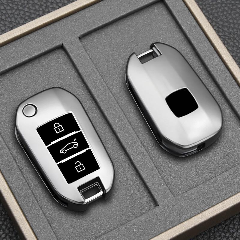 

Remote Soft Tpu Car Key Chain Ring Shell Cover Case Holder 3 Button For Peugeot 208 301 308 508 5008 3008 Citroen 2010