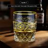 Elegantes Whiskeyglas mit Goldrand