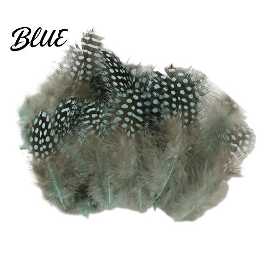 Feather Decorations for Colors 4.5-10cm Natural Chicken Guineahen Feathers Crafts 50Pcs Tail Bright Colored DIY