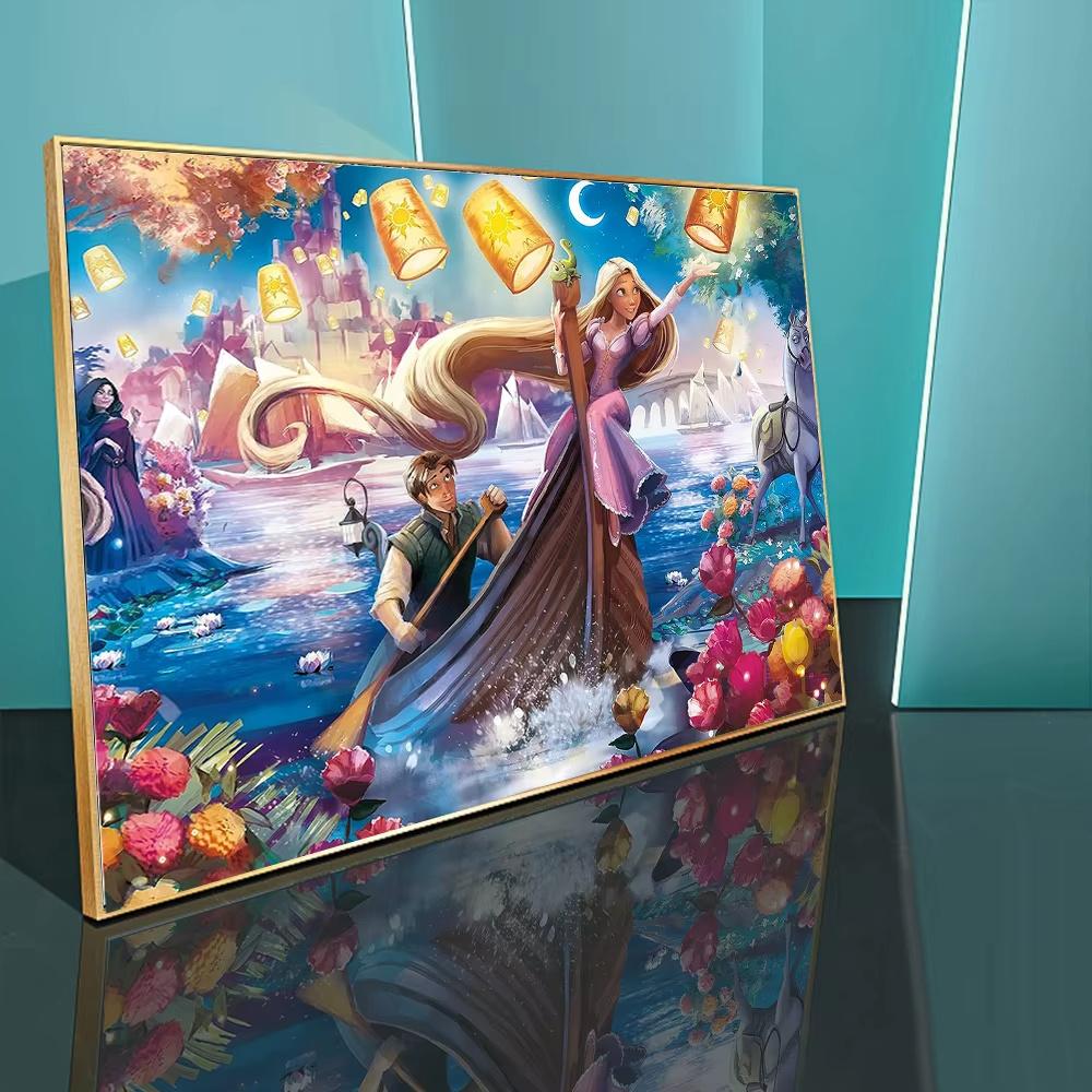 Diamond Painting Stitch Embroidery Supplies Snow White Canvas Princess Cross Stitching Kits Cartoon Decor for Home Gift