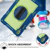For Samsung Galaxy Tab S10 FE+ Tablet Case Silicone+PC Shockproof Cover with Kickstand Shoulder Strap