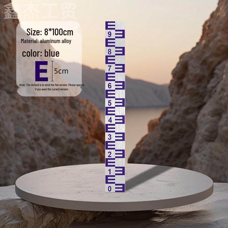 Stainless Steel & Aluminum Water Depth Measuring Ruler