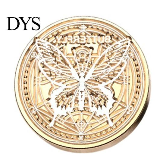 Envelope Sealing Stamp Brass Wax Seal Head, Vintage European Embossed Relief Engraved Gift Package Head for Wedding Invitation Journal Wrapping