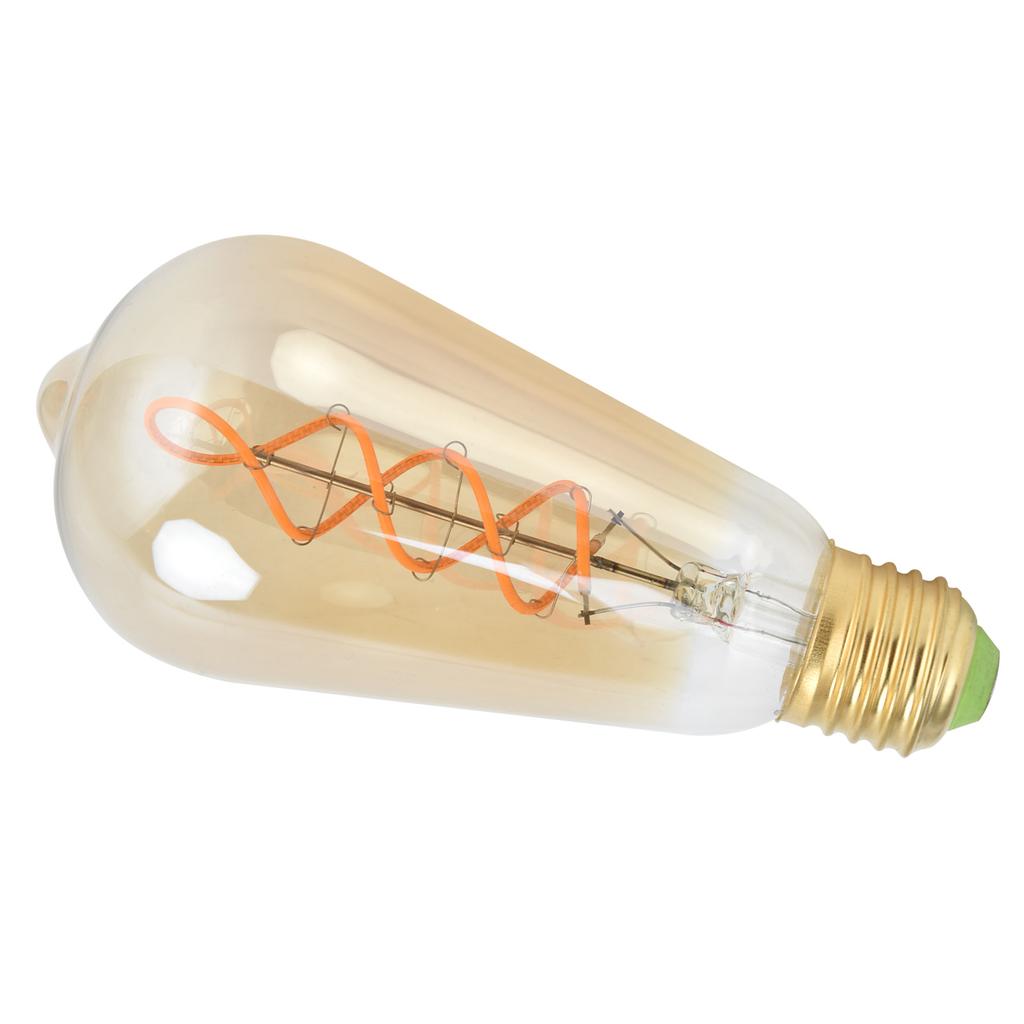 Light Bulb Dimmable Transparent Glass High Light Transmittance E27 Lamp Holder Warm Light 4W LED Bulb 110V