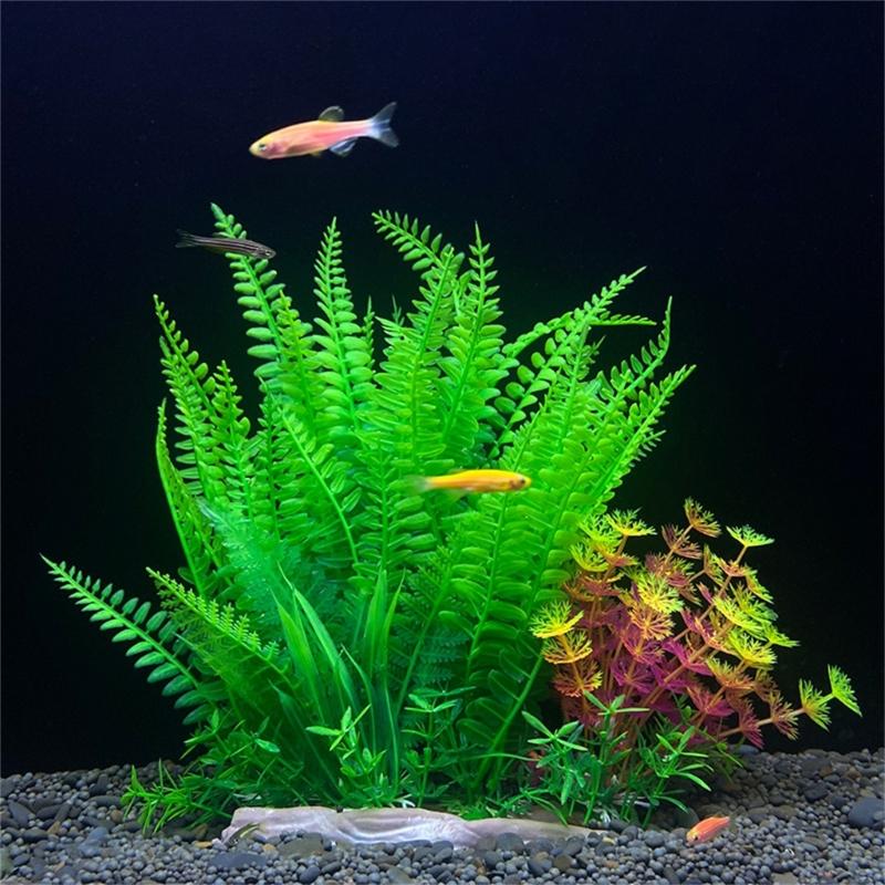 Aquariums Decoration Realistic Water Grass Simulation Water Plant for Various Fishtanks Landscapes Fish Shelter Hideouts