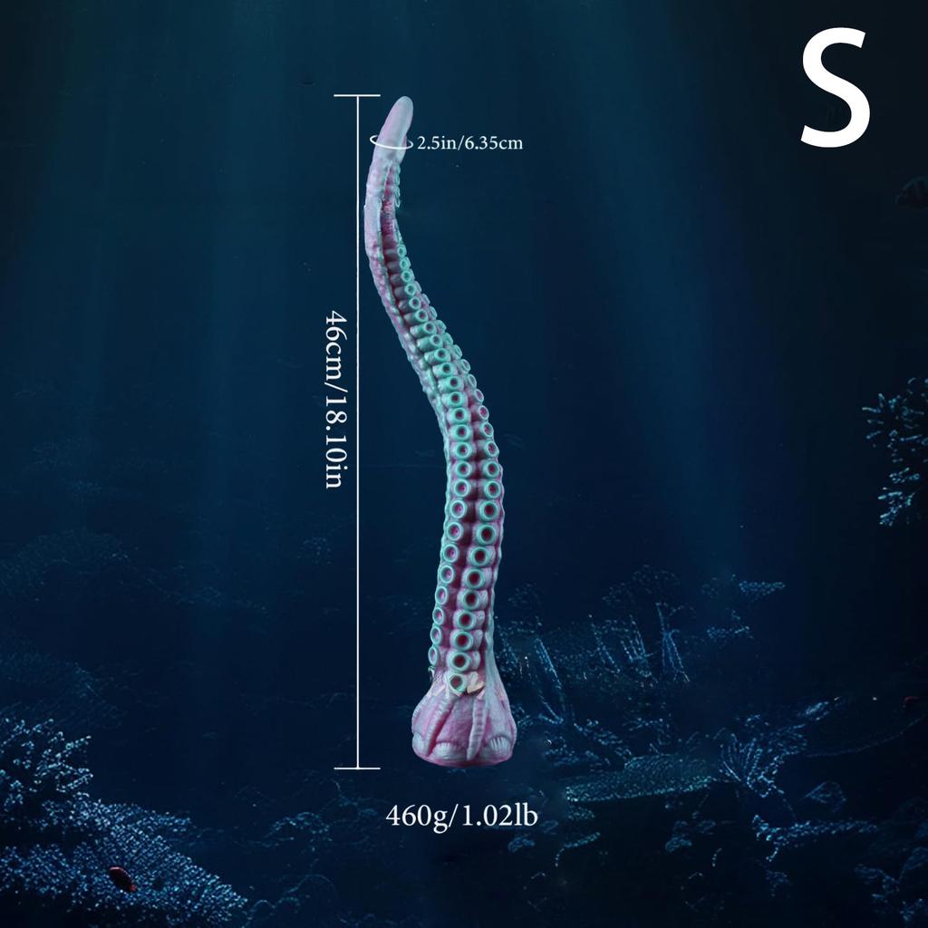 Liquid Silicone Extra Long Anal Plug - Octopus Tentacle Butt Plug for Men & Women, Adult Toy for Backdoor Play