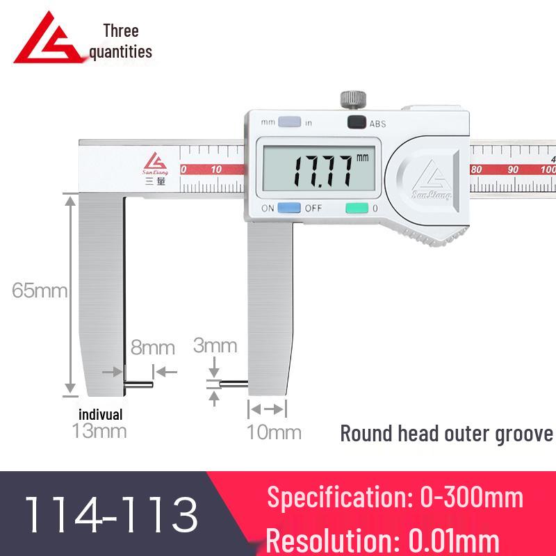 Stainless Steel Digital Vernier Caliper 10-150mm for Inner/Outer Groove Measurement