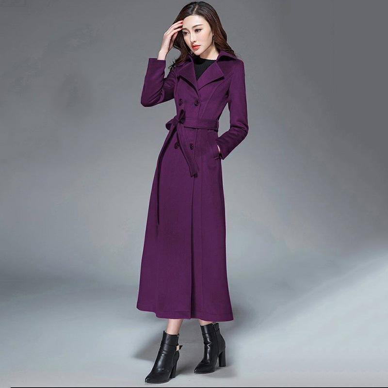 lilac long coat