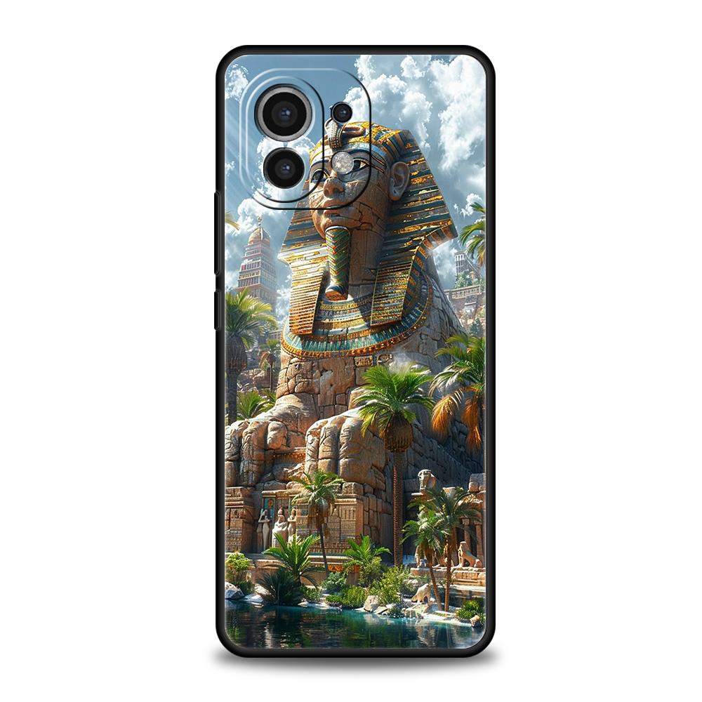 Egypt Egyptian God pyramid Phone Case For Xiaomi 15 14 13 12 Lite 14T 13T 12T Pro Poco X7 X6 X5 X4 X3 NFC F7 Ultra F6 Pro Cover