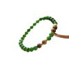Chinese Style Hetian Jade & Agarwood Bracelet with 925 Silver Spacers