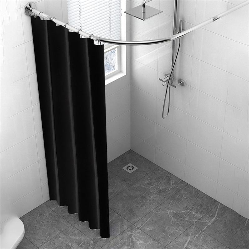 3D-Druck PEVA Volltonfarbe Transparent/Halbtransparent Verdickter wasserdichter schimmelresistenter Duschvorhang für Badezimmerbadewanne