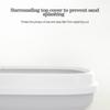 Semi-Enclosed Open Top Litter Box Anti-Splashing High-sided Litter Box Detachable Cat Litters Plate