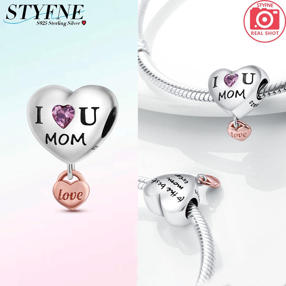 

Original Charms Copper Motherly Love Pink Heart Pendants Fit Charms Plata Bracelets For Women Jewelry Making Fine Gifts
