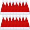 25Pcs Mini Christmas Hat Knife Fork Sleeve Wine Bottle Cover Silverware Holder Festive Table Decoration Holiday Party Supply