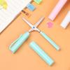 Student Stationary DIY Handcraft Scissor Handwork Art Tools Safe Folding Scissor Pen Shape Scissor
