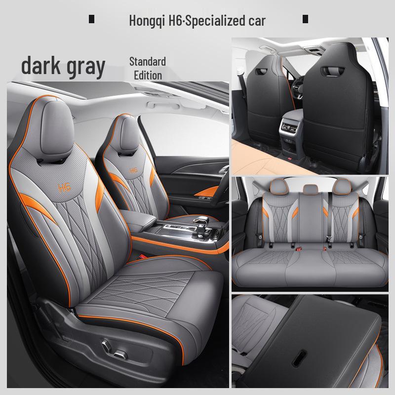Universal Leather Car Seat Cushion for Hongqi H6 - New Model for All Seasons