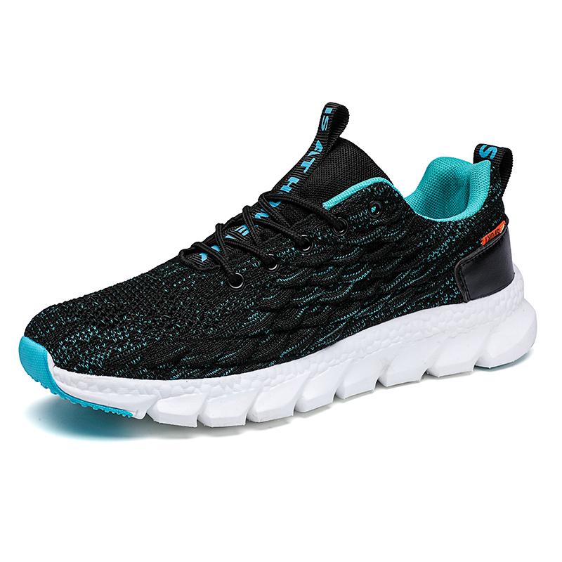 Men's Running Sports Shoes Knitted Sneakers Light Casual Sport Shoes Man Trainer Fitness Tennis Training Shoes Anti-slip