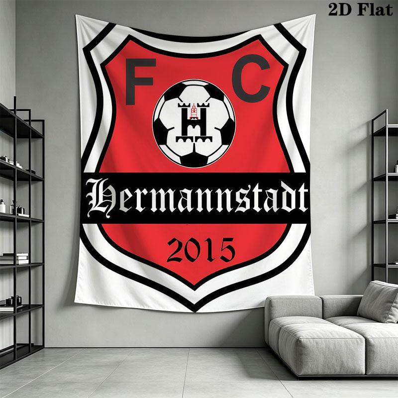 FC Hermannstadt Wall Hanging Printed Fabric Blanket Decorative Tapestries for Bedroom Living Room Home Decor