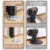 Magnetic Door Stopper Stainless Steel Heavy Duty Door Stop Black Nail-free Door Suction Door Holder Door Stop Hardware