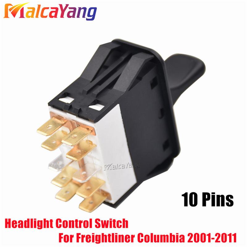 10 P A0630769010 Headlight Lamp Control Switch Fog Lights Button For Freightliner Columbia 2001-2011