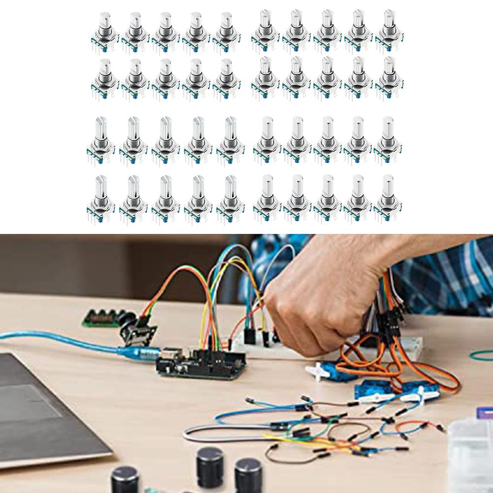 15mm Push Button Switch Precision Rotary Encoder Switch Data Entry Tasks 5Pin Encoder Instrumentation Long Service Life