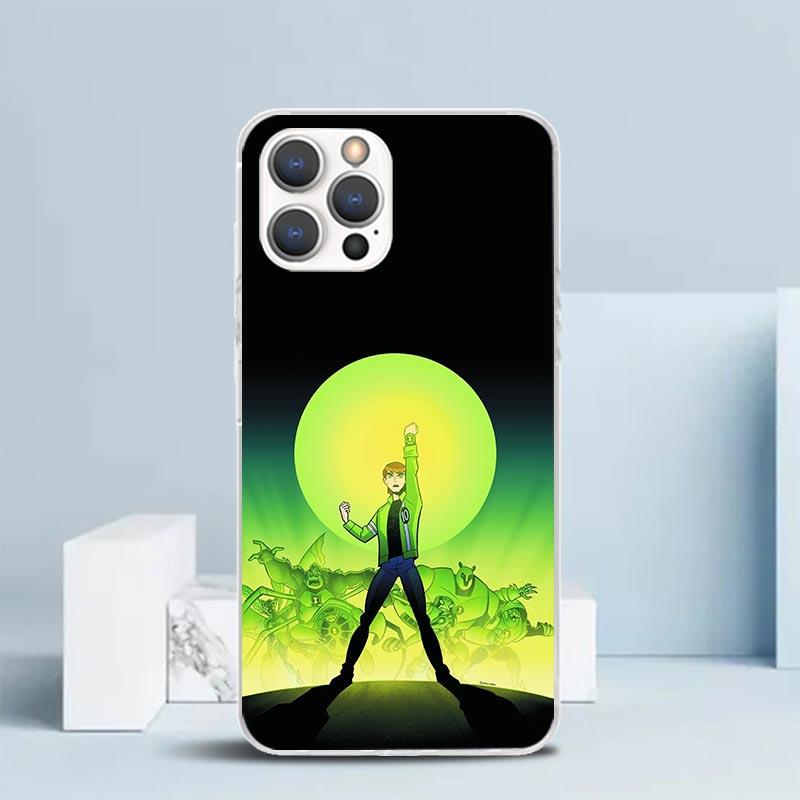 Cartoon Ben 10 Handyhülle Für IPhone 16 17 Air 16E 15 14 Plus 13 Mini 12 11 Pro Max 7 8 + SE 2020 Weiche TPU Rückseite 16 17 Air