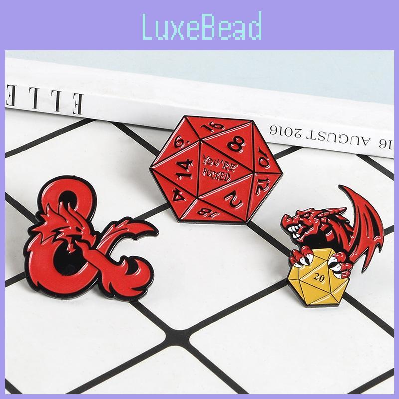 Stilvolle Legierung Dungeons And Dragons Würfel Brosche Anstecknadel Geometrisches Design Für Alle Geschlechter