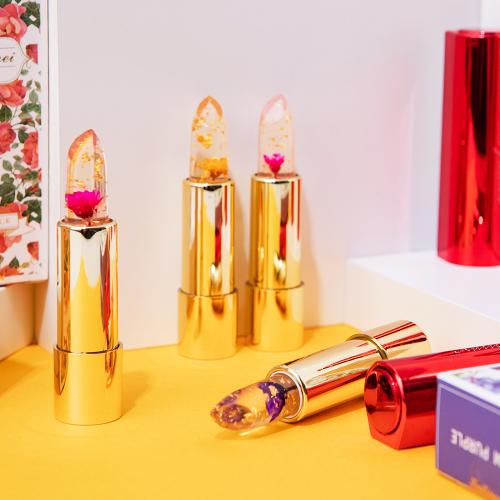 Beautyinus Karismei Echter Frühlingsblumen-Lippenstift 4er-Set