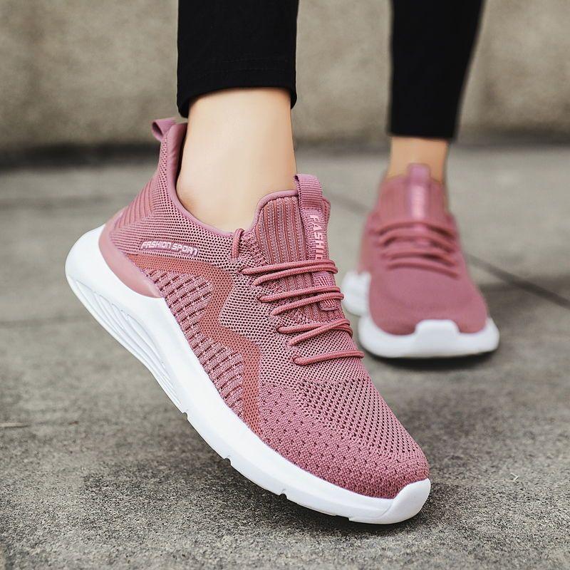 Spring and Autumn Mother Sports Shoes Middle-aged and Elderly Walking Shoes Non-slip Lightweight Soft-soled Shoes for The Elderly