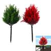 Artificial Cedar Topiary Trees Christmas Decorations Indoor Outdoor Small Fake Realistic Greenery Cedar Pine Tree