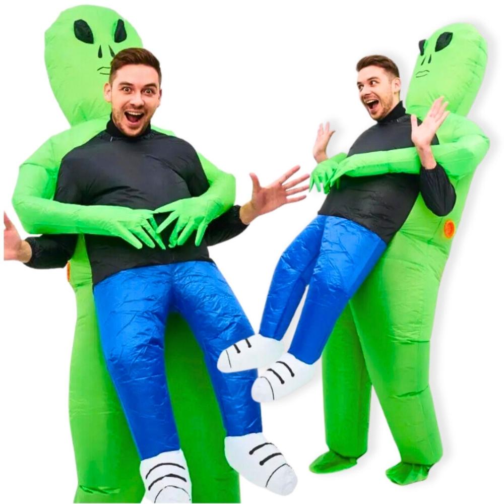 Alien Ufo Costume, Inflatable, Self-Inflating, Halloween Costume