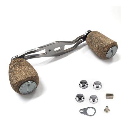 VISPREA Reel Parts Baitcasting Reel Handle 85mm Crank Aluminum Alloy Shimano Daiwa Abu Garcia Custom Parts Replacement YU48 (Silver, 85)