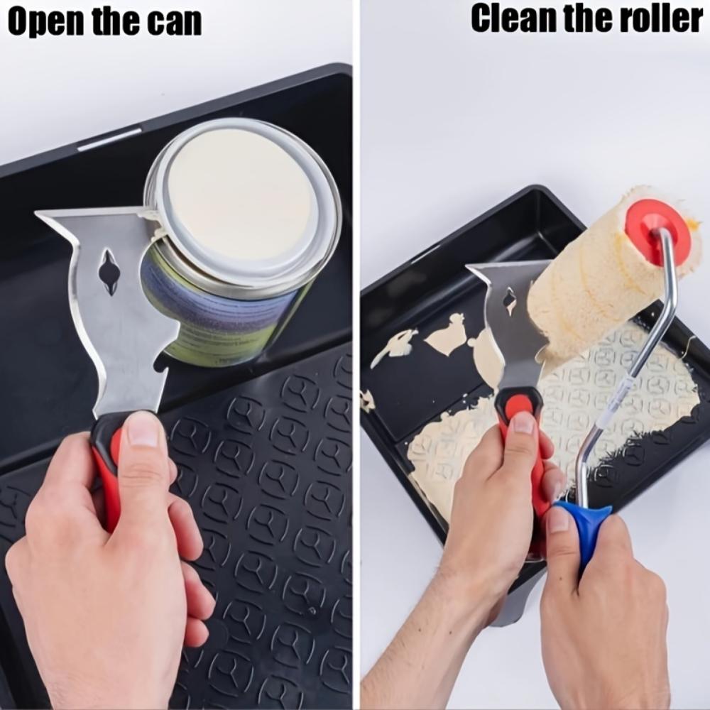 15-In-1 Paint Scraper Set with Soft Grip with Hammer Head - The Ultimate Versatile Tool for Wood, Wallpaper, Cement and More!