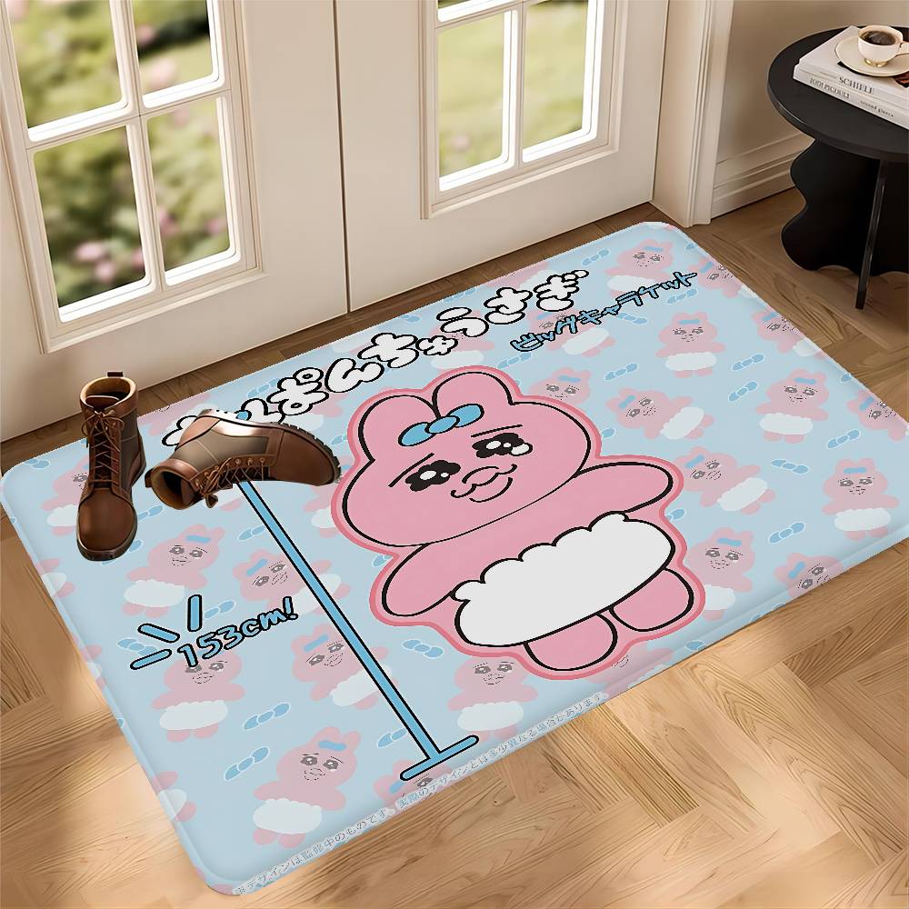 O-Opanchu Cute Usagi Room Mats Retro Multiple Choice Living Room Kitchen Rug Non-Slip Welcome Rug