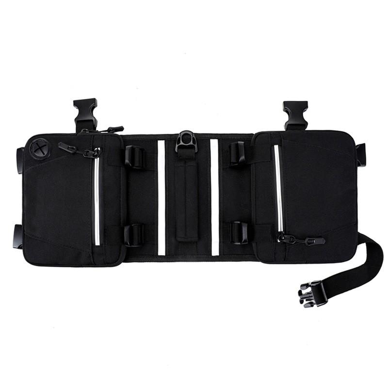 

Рюкзак для домашних животных, нейлоновая сумка для седла, походный рюкзак для кемпинга и пешего туризма чёрный