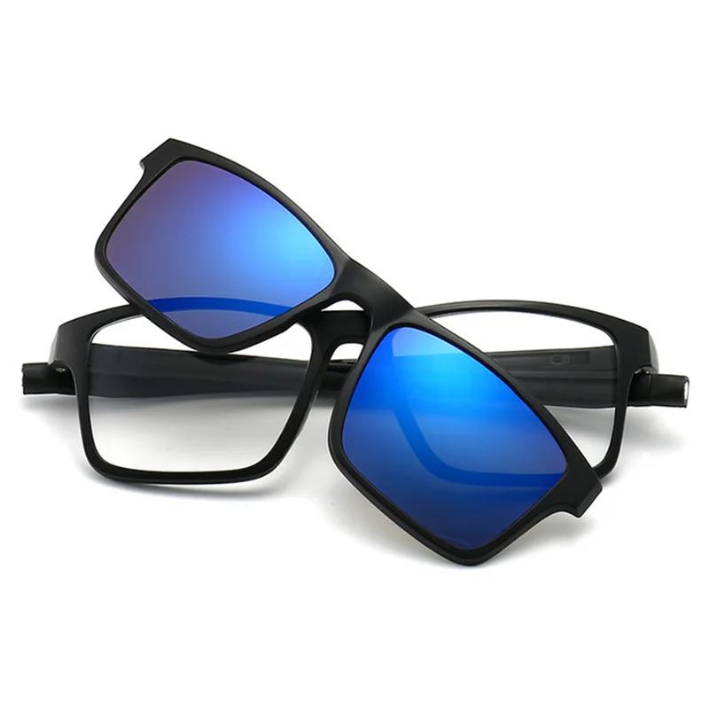 

2505 Магнитные Унисекс Оптические Рецептурные Квадратные Солнцезащитные Очки Цепочка для Подвешивания на Шею Миопия -0.5 -0.75 -1.0 -1.5 -2.0 До -6.0 0