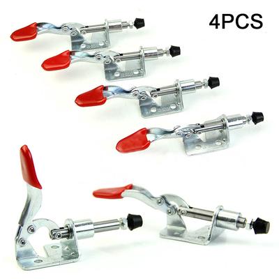 4PCS GH-301AM Quick Release Toggle Clamp Clamping Force Push-pull Clamps Plunger Stroke Hand Tool  Quick Release Hand Tool