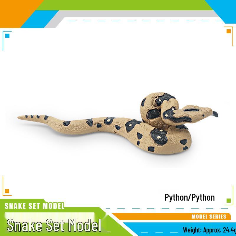 Reptile Simulation: Snake Wildlife Toy - Children's Cognitive Decor Model