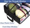 Large Capacity Hat Organizer Cap Holder Black Non Woven Hats Clothes Foldable Storage Hanging Bags Storage Boxes Hangers