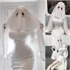 Halloween Ghost Cosplay Sexy Ghost Costume Horror Jiangshi Haunted House Cultural Festival School Festival Anime Otherworld Demon Devil Yokai Cape