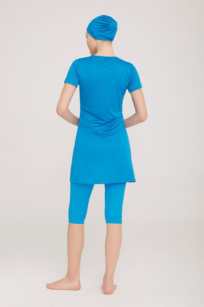 Muslimischer, bescheidener, islamischer Burkini-Badeanzug für den Strand, Bademode, Hijab, Strandmode, Badeanzug 