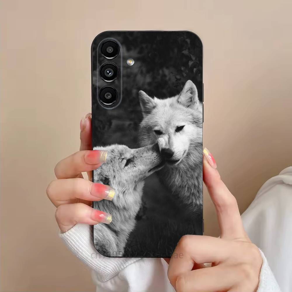 

Wolf Phone Case For Samsung S25,24,21,22,23,S30,Ultra,S20,Plus,Fe,Lite,Note,S10,S9,Black Soft Shell SamsungS30ULTRA5G