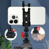 Magnetic Phone Holder Tripod Mount Clamp Aluminum Alloy with Cold Shoe Mount 1/4 " Screw for Smartphone