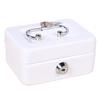 Mini Cash Box with Security Lock And Two Keys Compact Shock-proof Portable Multi Compartments Deposit Petty Cash Cash Safe Metal Box Jewelry Precious
