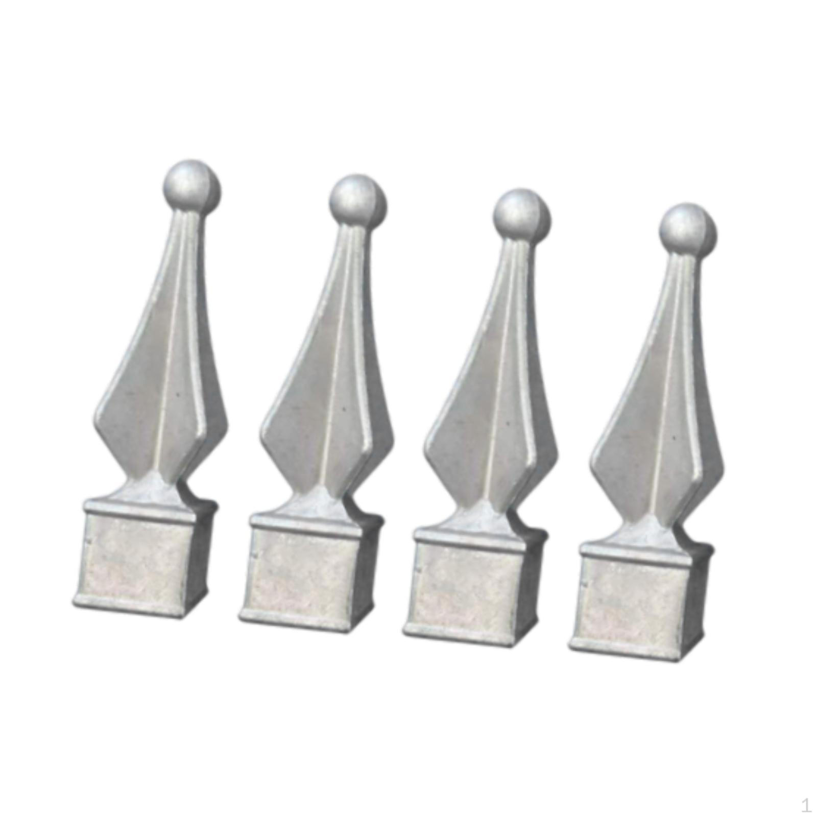 

4 Pack of Fence Finials for Guardrail Post Covers and Accessories Inner Dia 25mm