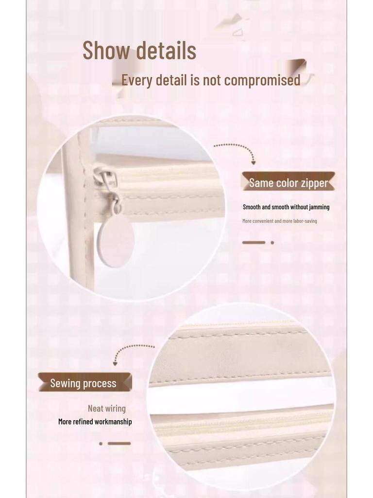 High-Capacity Transparent Pencil Case for Exams, Multipurpose Makeup Bag, Convenient Stationery Organizer