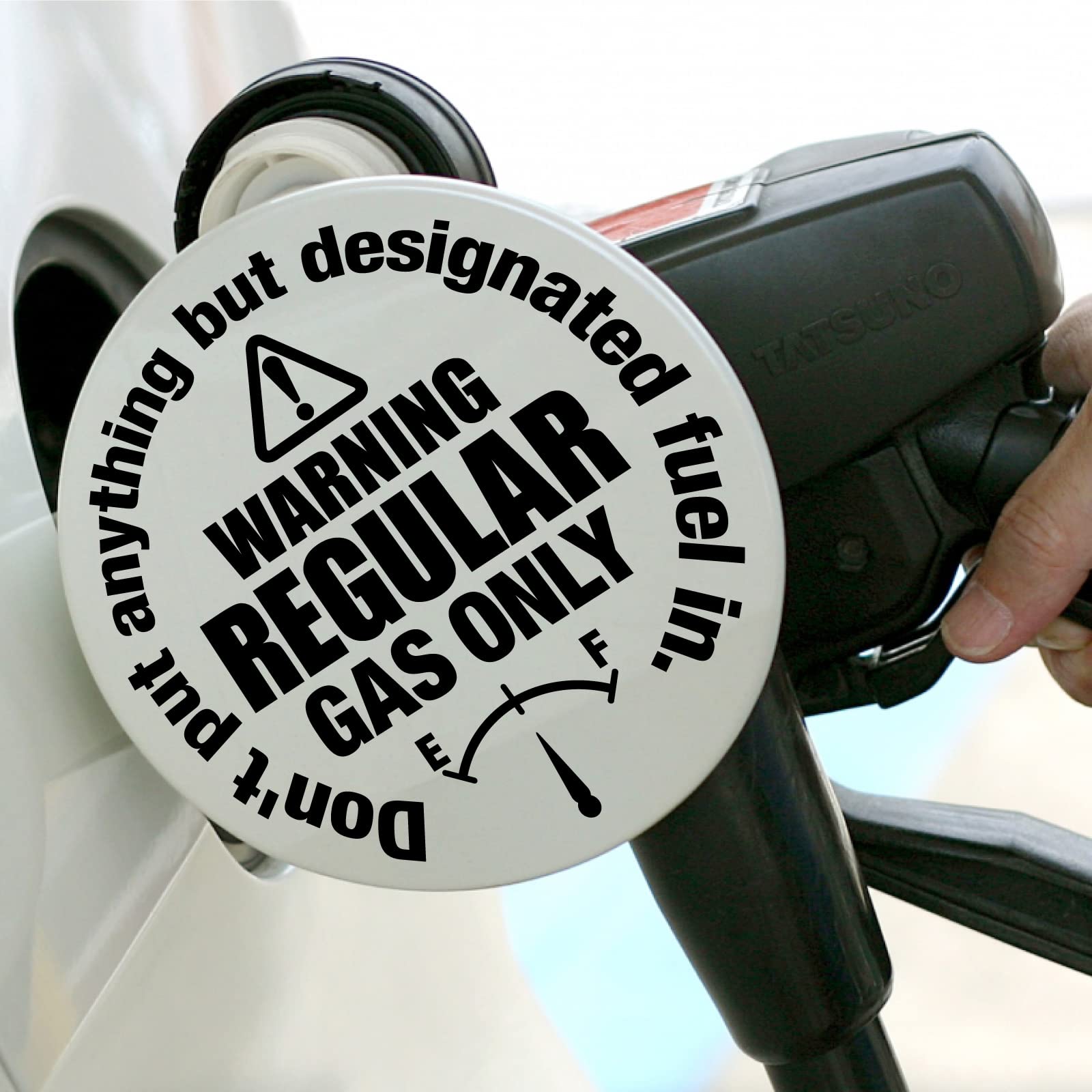 Fuel Filler Sticker Round Regular Diesel High Octane Car Supplies Regular/160mm