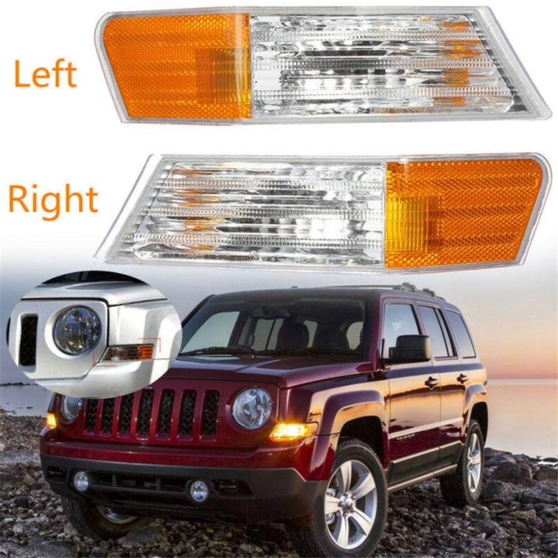 For Jeep Patriot 2007-2014 Front L&R Parking Turn Signal Light Lamp Housing 2X